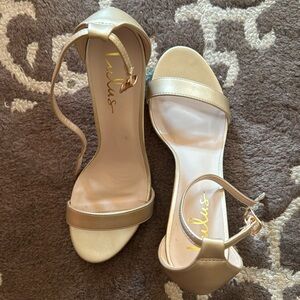 Lulus- Gold Heels